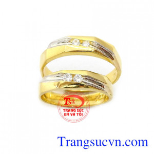 Nhẫn cưới vàng tây