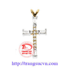 Mặt thánh giá vàng trắng