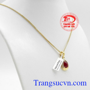Bộ dây ruby thiên nhiên sang trọng
