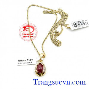 Bộ dây ruby thiên nhiên sang trọng