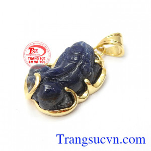 Mặt Dây Tỳ Hưu Sapphire Tài Lộc