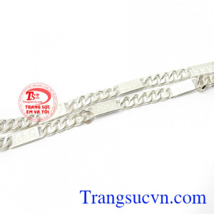 Dây Chuyền Bạc Khắc Cá Tính