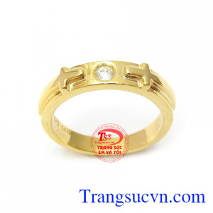 Nhẫn Nữ Thánh Giá Vàng 14k