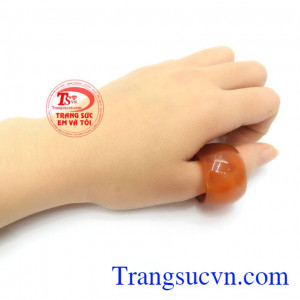 Nhẫn Mã Não Bình Yên May Mắn