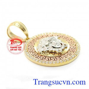 Mặt dây nam vàng hồng 10k