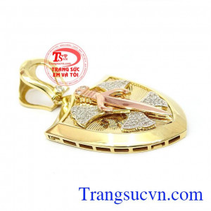 Mặt dây nam khiên vàng 10k