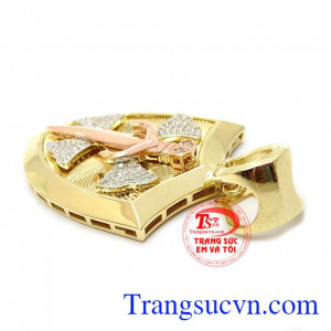 Mặt dây nam khiên vàng 10k
