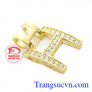 Mặt dây chữ H độc đáo