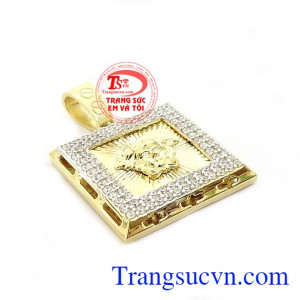 Mặt dây vàng vuông