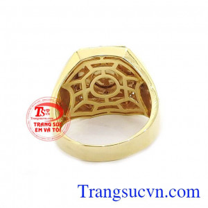 Nhẫn nam cá tính vàng 10k