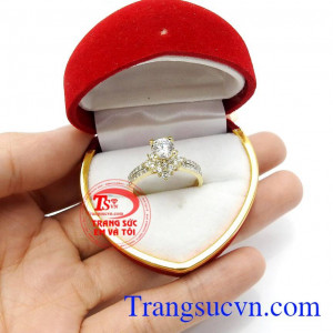Nhẫn nữ kiêu sa vàng 10k
