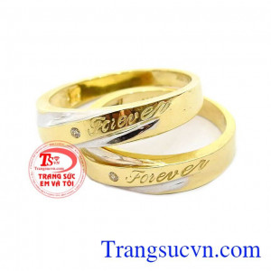 Nhẫn cưới Forever vàng 10k