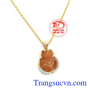 Mặt dây hồ ly bọc vàng