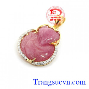 Mặt dây hồ ly ruby