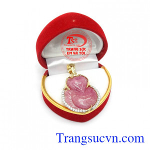 Mặt dây hồ ly ruby