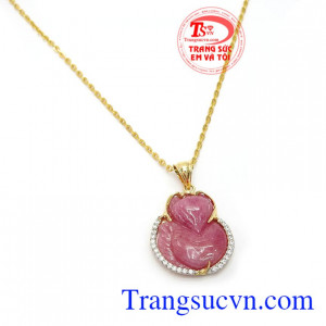 Mặt dây hồ ly ruby