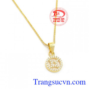 Mặt dây đồng tiền may mắ