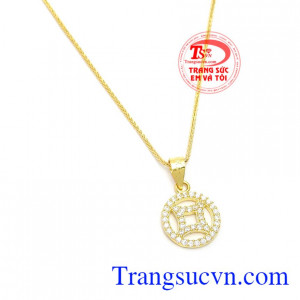 Mặt dây đồng tiền thịnh vượng