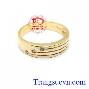 Nhẫn nam vàng 10k tinh tế
