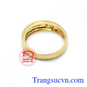 Nhẫn nam vàng 10k tinh tế