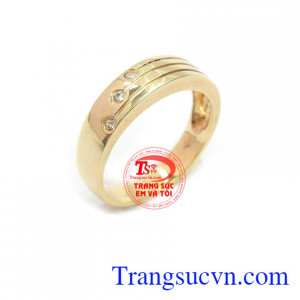 Nhẫn nam vàng 10k tinh tế