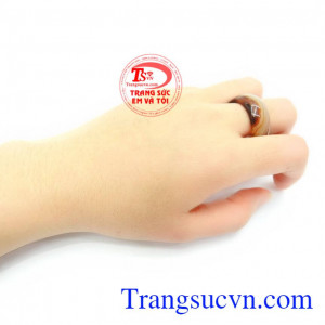 Nhẫn Mã Não Bình An May Mắn