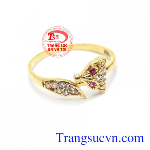 Nhẫn nữ hồ ly dễ thương bảo hành 6 tháng, giao hàng nhanh trên toàn quốc