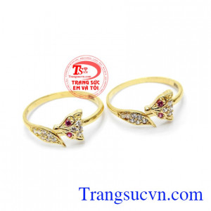 Nhẫn nữ hồ ly dễ thương