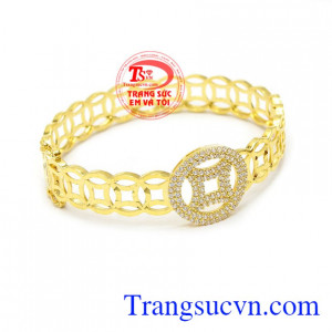 Vòng tay kim tiền may mắn