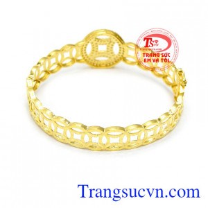 Vòng tay kim tiền may mắn