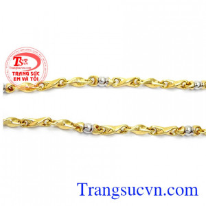 Dây chuyền nam vàng tây sang trọng