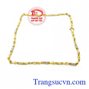 Dây chuyền nam vàng tây sang trọng