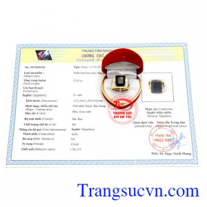 Nhẫn sapphire phái mạnh