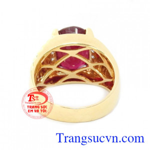 Nhẫn ruby lịch lãm