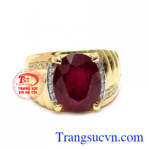 Nhẫn ruby lịch lãm