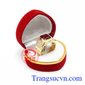 Nhẫn nam ruby sang trọng