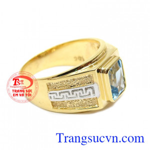 Nhẫn nam topaz tài năng