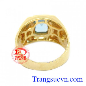 Nhẫn nam topaz tài năng