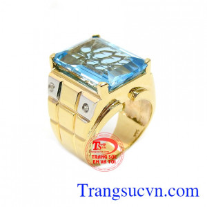 Nhẫn nam topaz đẳng cấp