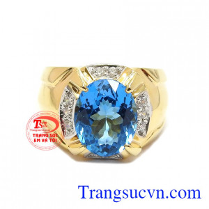 Nhẫn nam topaz Nhẫn nam topaz độc đáođộc đáo