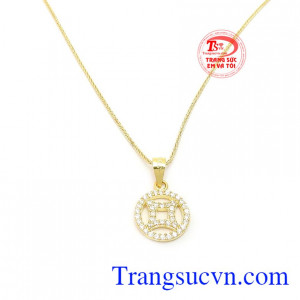 Bộ dây đồng tiền thịnh vượng đẹp, vàng 10k, bảo hành 6 tháng, giao hàng nhanh trên toàn quốc