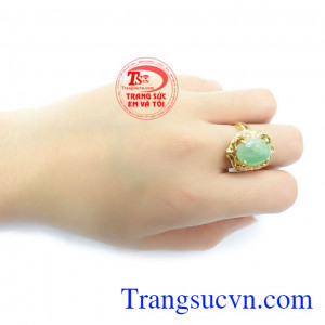 Nhẫn Nữ Cẩm Thạch May Mắn