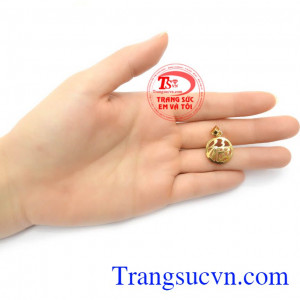 Mặt Dây Chuyền Chữ Phúc Vàng