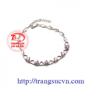 lắc tay nữ bạc bạc đẹp