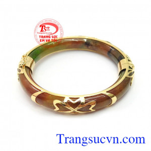 Vòng Ngọc Bọc Vàng Bình An