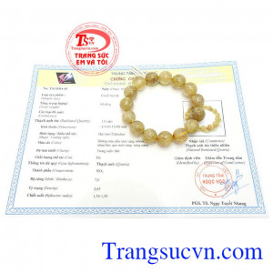 Chuỗi tay thạch anh tóc sang trọng