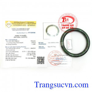 Giấy kiểm định Vòng Tay Phỉ Thúy May Mắn