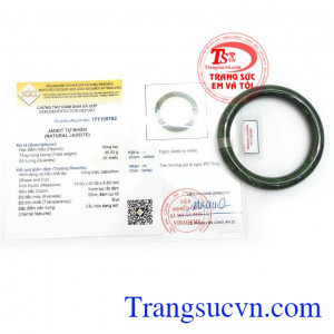 Giấy kiểm định Vòng Ngọc Phỉ Thúy An Nhiên