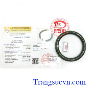 Giấy kiểm định Vòng Phỉ Thúy Bình An