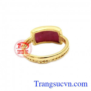 Nhẫn ruby sành điệu